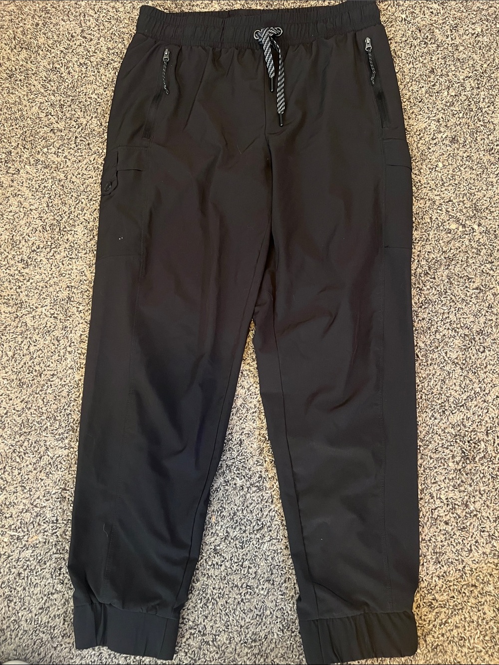 Avalanche Black Women's Joggers with Cargo Pocket and Drawstring